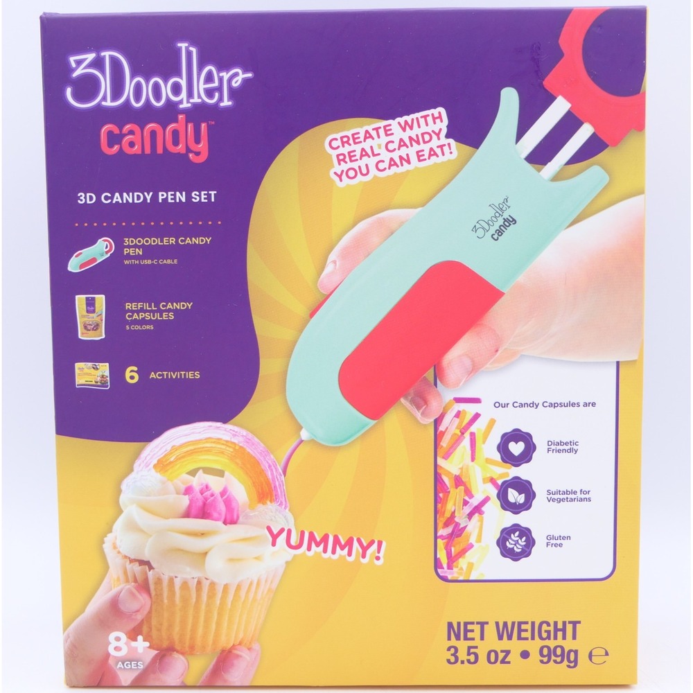 3Doodler Candy 3D Candy Pen Set - Create with Real Candy You Can Eat! Ages 8+